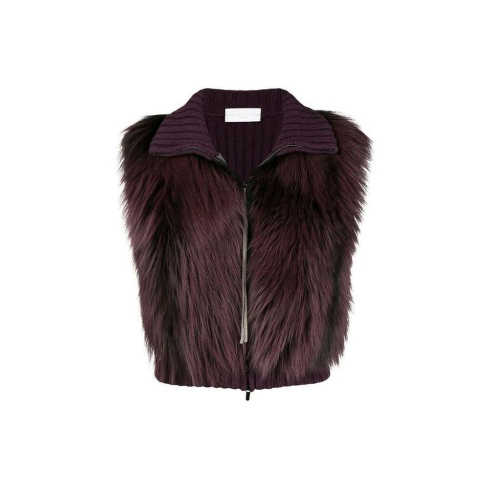 Fabiana Filippi Gray Merino Wool Sleeveless Women's Jacket